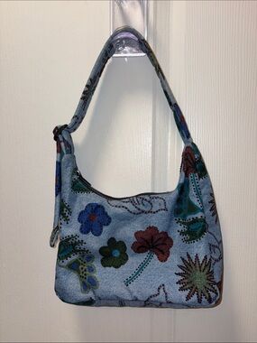 Baggu Mini Nylon Shoulder Bag - Digital Denim Birds